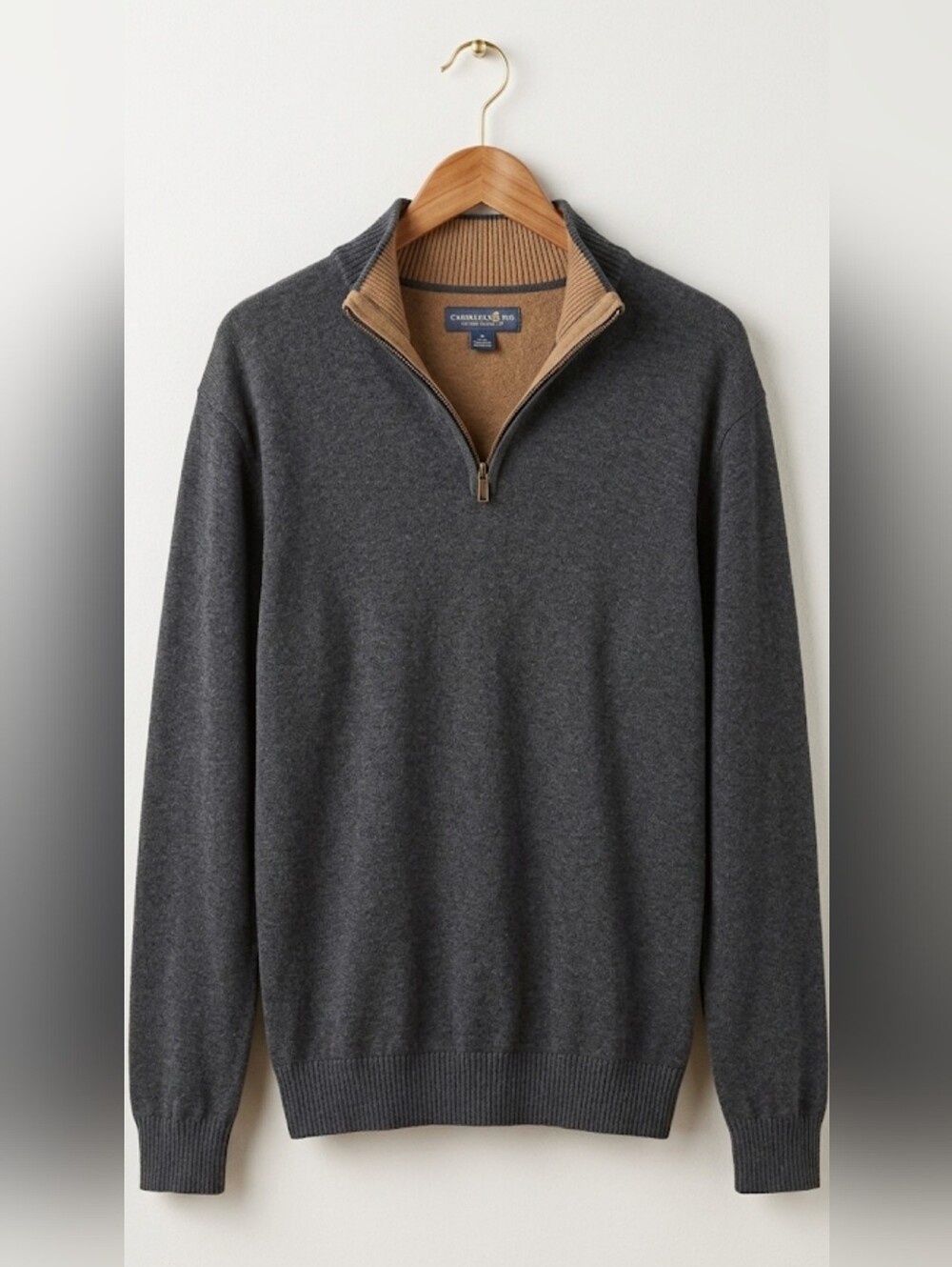 Caribbean Joe Quarter Zip Sweater Large